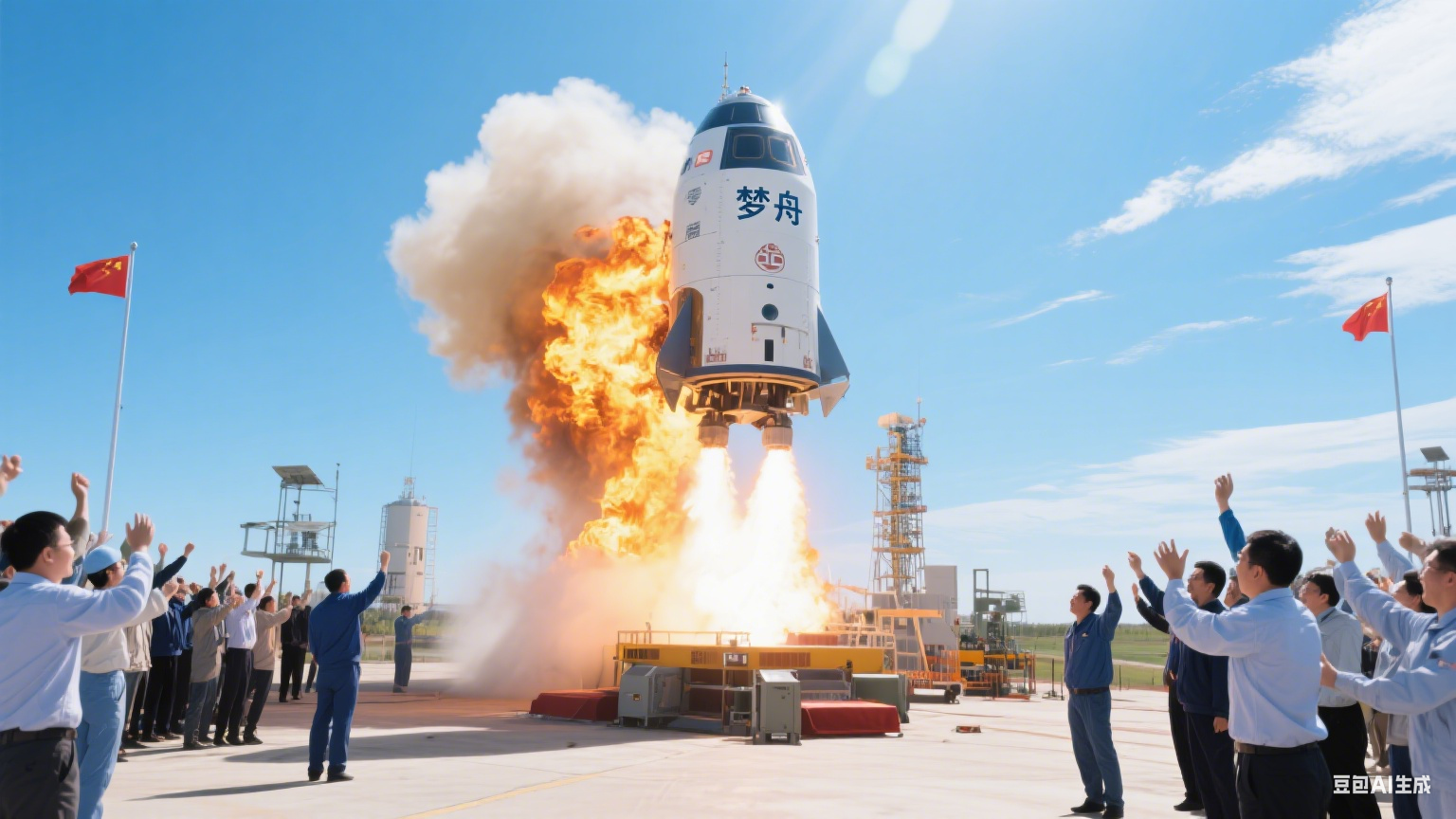 我国新一代载人飞船 “梦舟” 零高度逃逸飞行试验取得圆满成功
