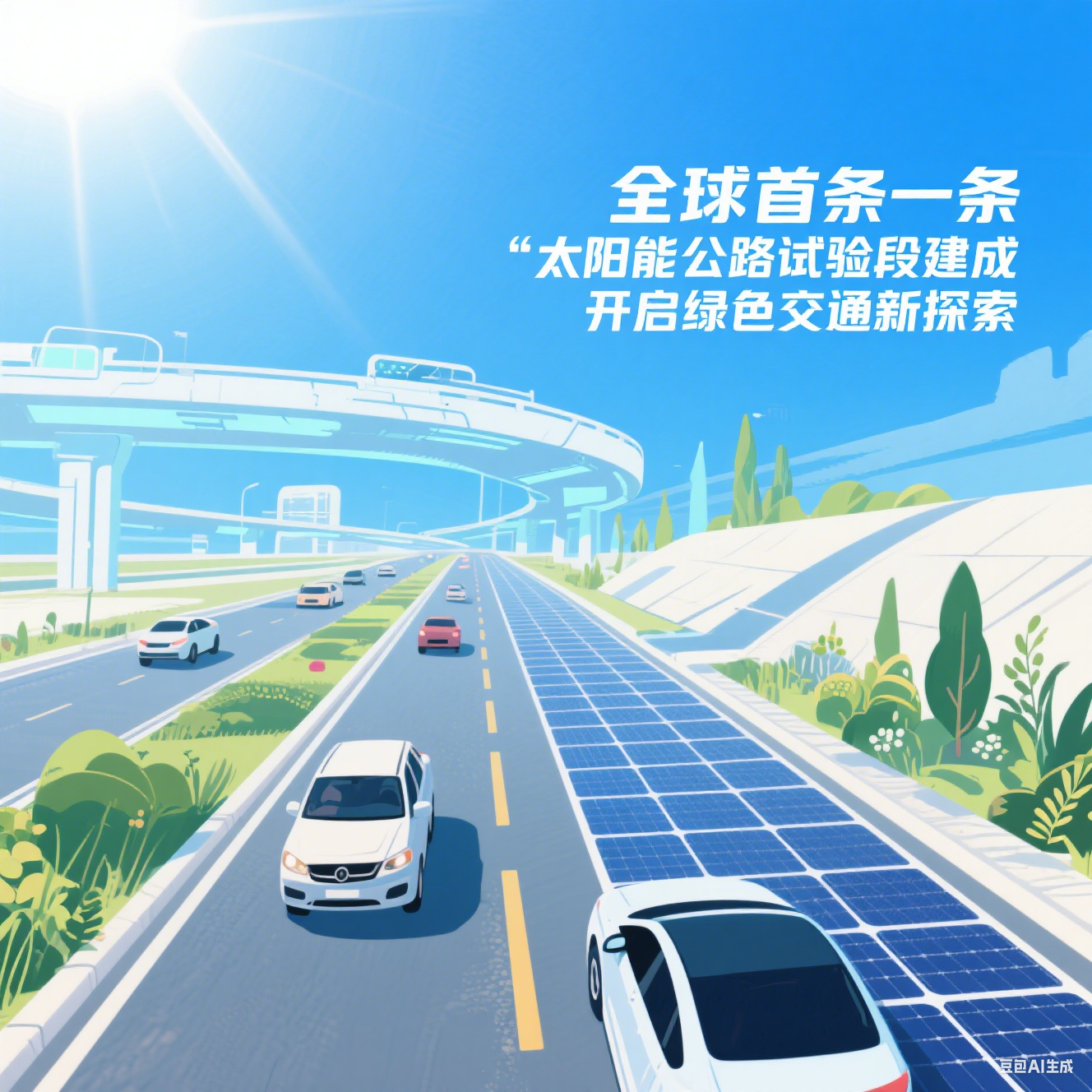 全球首条太阳能公路试验段建成，开启绿色交通新探索