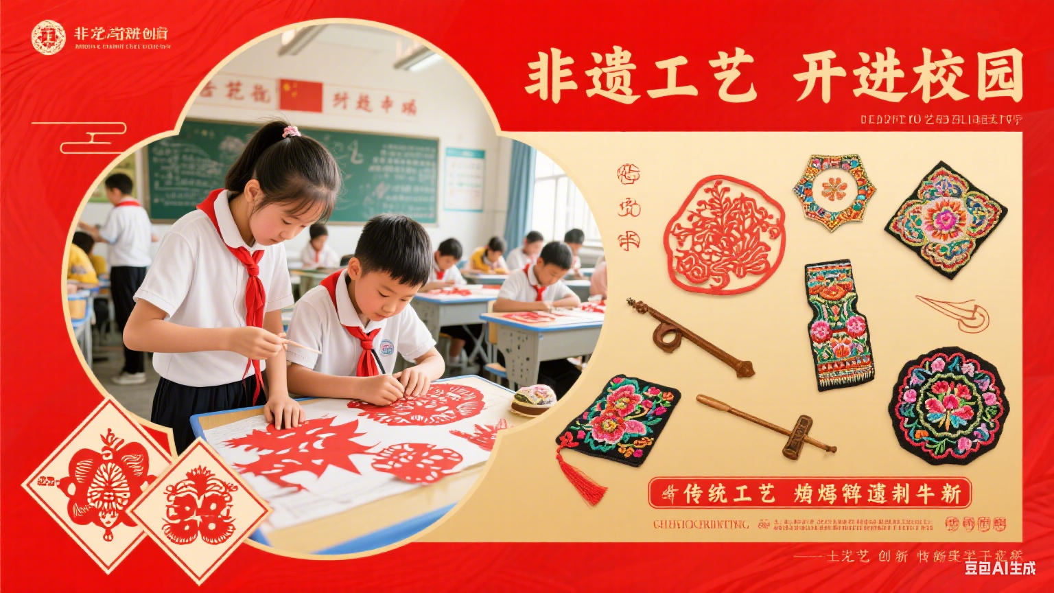 非遗技艺进校园,传统工艺焕发新生机