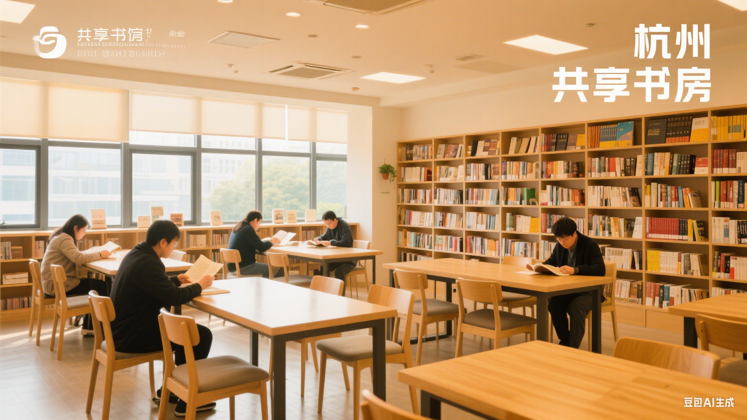 杭州共享书房遍地开花，点亮市民阅读生活