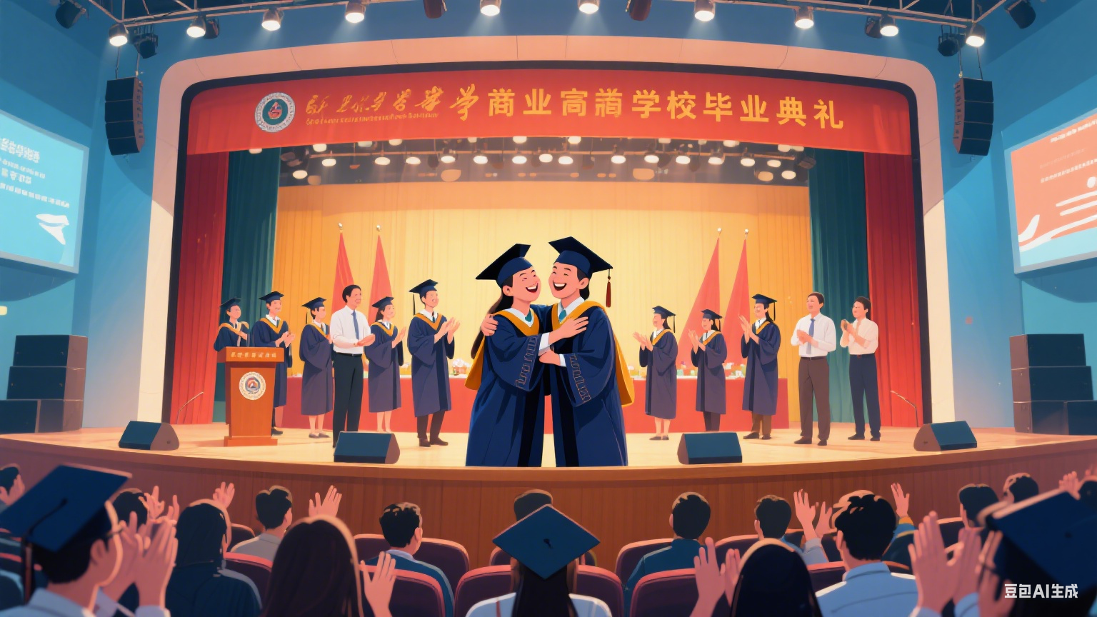 高校毕业典礼上的平凡之光