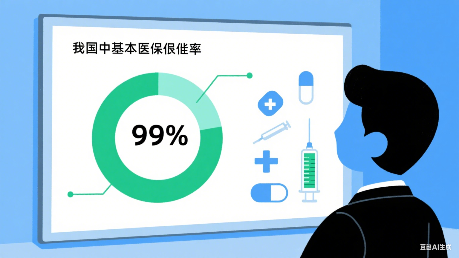 我国基本医保参保率巩固在 95%